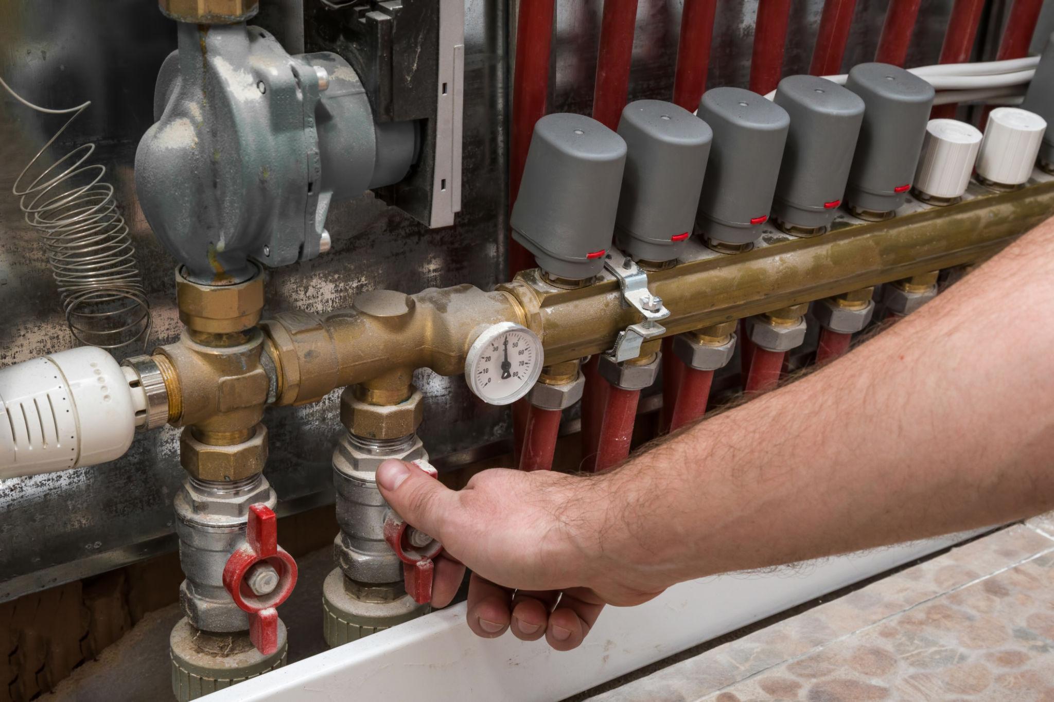 Collecteur chauffage hydraulique et installation technique
